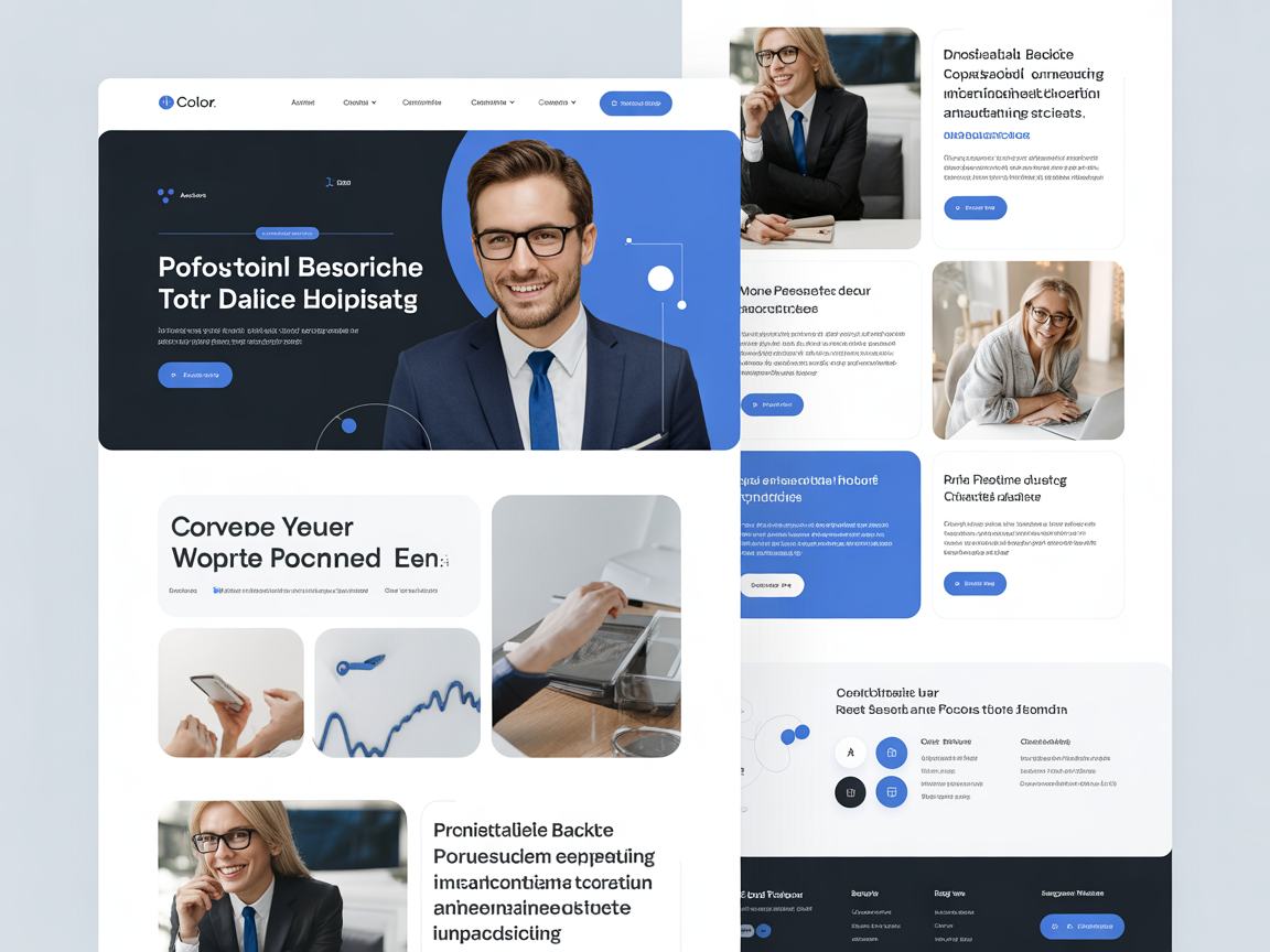 Business & Consulting website template