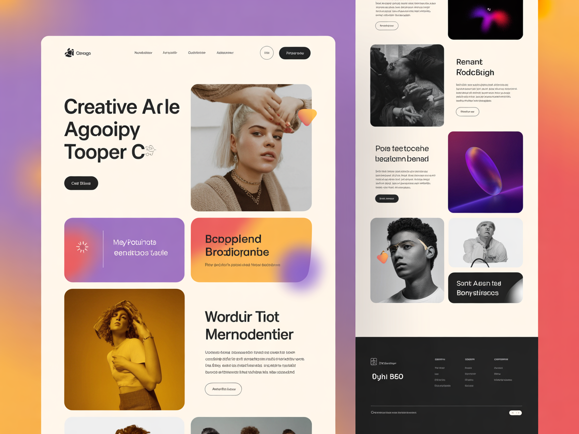 Creative & Portfolio website template