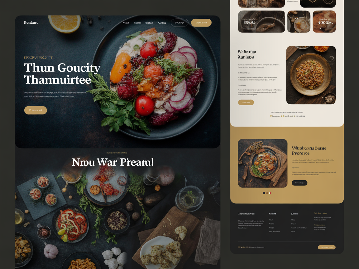 Food & Restaurant website template